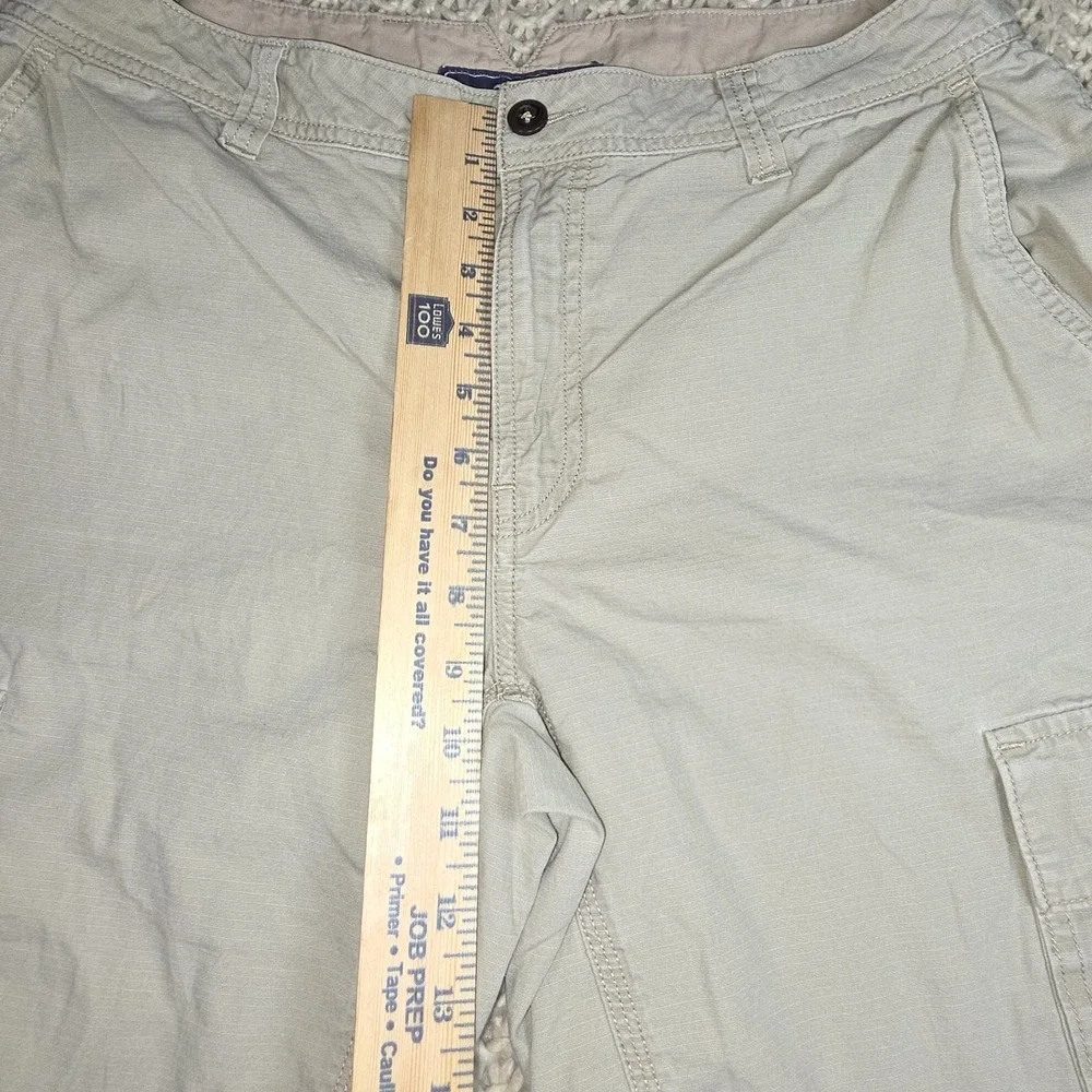 The North Face Men's Cargo Shorts Size 34 Tan Khaki Hiking Outdoor Work Cotton
